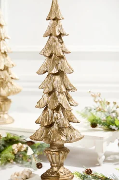 Decorator's Warehouse 23" Champagne Resin Tree > Gold & Champagne|Natural Elegance