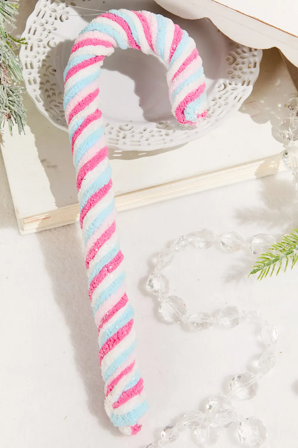 Decorator's Warehouse 11.5" Chenille Sweets Candy Cane > Christmas Ornaments|Santa'S Sweet Shoppe
