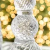 Decorator's Warehouse 15.5" Christmas Finial Lighted Globe > White Christmas|Christmas Decor