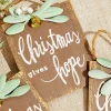 Decorator's Warehouse 4.5" Christmas Gives Hope/Love/Joy Ornament > Christmas Decor|Nativity Ornaments