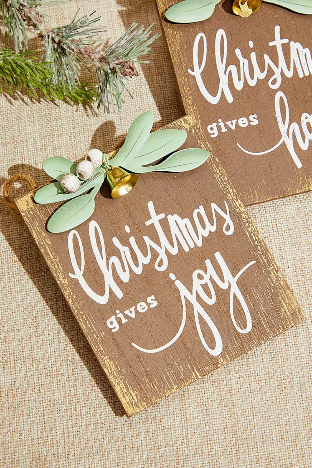 Decorator's Warehouse 4.5" Christmas Gives Hope/Love/Joy Ornament > Christmas Decor|Nativity Ornaments