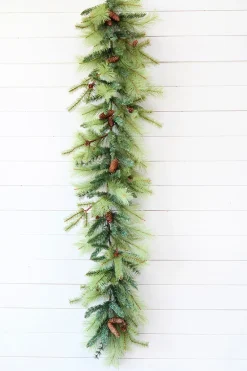 Decorator's Warehouse 6' Christmas Long Needle Mixed Pine Garland > Cardinal|Christmas Decor