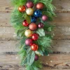 Decorator's Warehouse 32” Christmas Pine/Ball Swag > Nutcracker|Christmas Teardrops