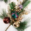 Decorator's Warehouse 26” Christmas Pine Spray with Ornaments > Jewel Tones|Christmas Sprays
