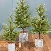 Decorator's Warehouse 19"-29" Christmas Pine Tree - Set of 3 > Winter Woodland|Tabletop & Accent Trees