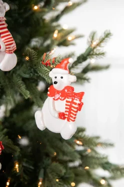 Decorator's Warehouse 4” Christmas Polar Bear Ornament > Christmas Ornaments|Christmas Decor