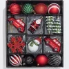 Decorator's Warehouse Christmas Shatterproof 25 Piece Assortment - Red, Green, White > Boxed Sets|Christmas Decor