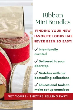 Decorator's Warehouse Classic Christmas Ribbon Mini Bundle > Christmas Ribbon|Ribbon Mini Bundles