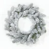 Decorator's Warehouse 24" Classic Flocked Wreath > Christmas Decor|All Wreaths