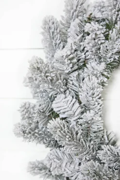 Decorator's Warehouse 24" Classic Flocked Wreath > Christmas Decor|All Wreaths