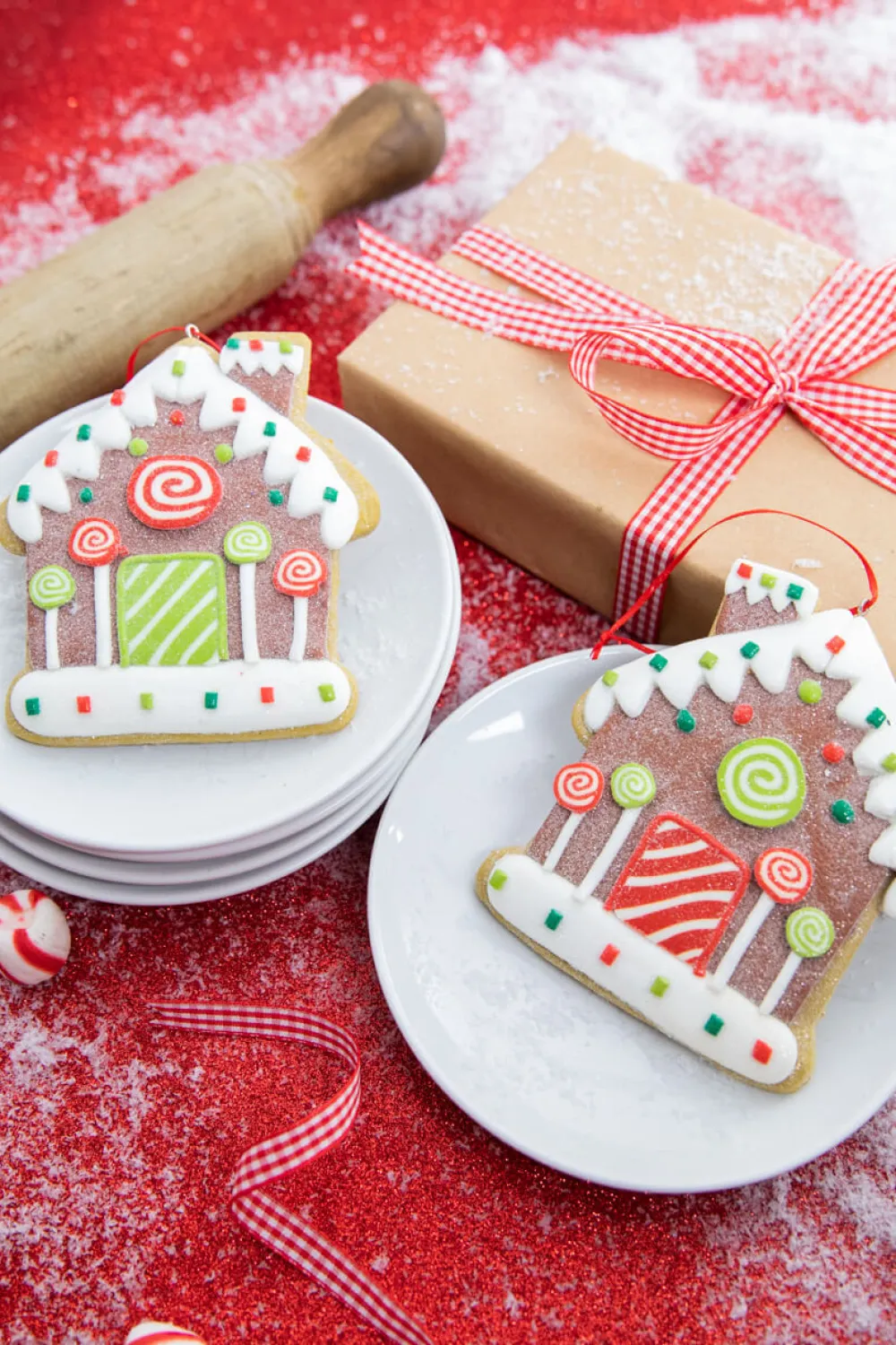 Decorator's Warehouse 4.6” Clay Dough Gingerbread House Ornament > Christmas Decor|Christmas Ornaments