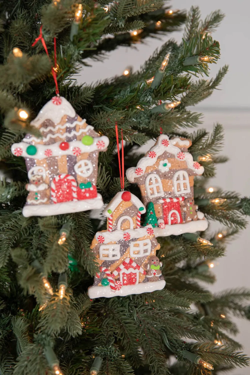 Decorator's Warehouse 4.5” Clay Dough Holiday Gingerbread House Ornament > Christmas Ornaments|Christmas Ornaments