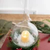 Decorator's Warehouse 9” Clear White Candle Lamp Ornament > Christmas Ornaments|Cardinal