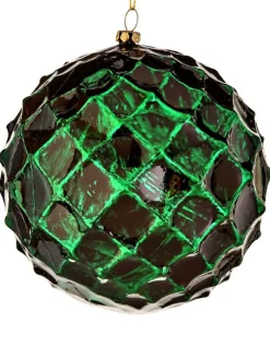 Decorator's Warehouse 12cm Emerald Honeycomb Christmas Ball Ornament > Nutcracker|Christmas Decor