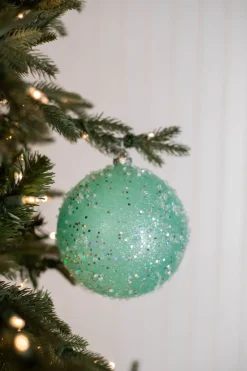Decorator's Warehouse 15cm Ice Sugared Gumdrop Ball Ornament Mint Green > Christmas Ornaments|Santa'S Sweet Shoppe