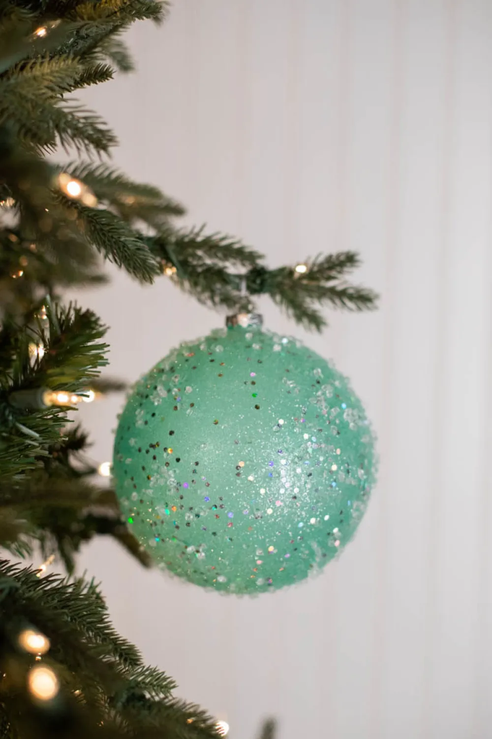 Decorator's Warehouse 15cm Ice Sugared Gumdrop Ball Ornament Mint Green > Christmas Ornaments|Santa'S Sweet Shoppe