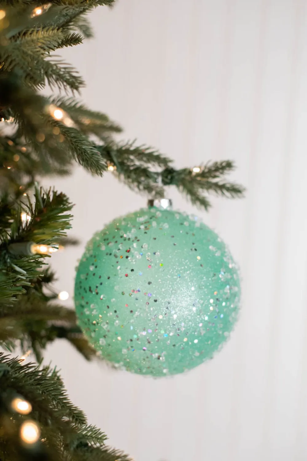 Decorator's Warehouse 15cm Ice Sugared Gumdrop Ball Ornament Mint Green > Christmas Ornaments|Santa'S Sweet Shoppe