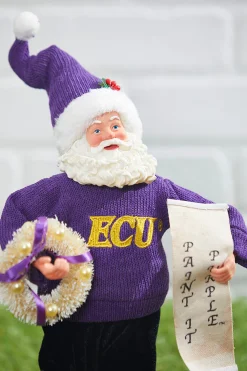 Decorator's Warehouse 12" Collegiate Team Santa, ECU > College Santas|Santas & Angels