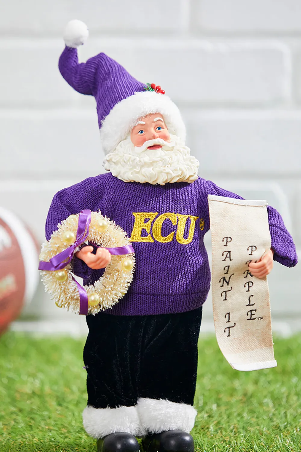 Decorator's Warehouse 12" Collegiate Team Santa, ECU > College Santas|Santas & Angels