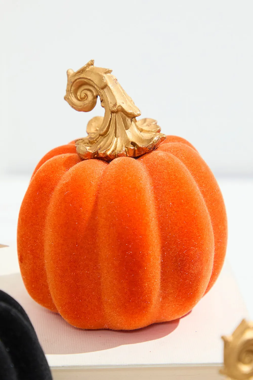 Decorator's Warehouse 4.1" Colorful Flocked Pumpkin > Halloween|Halloween