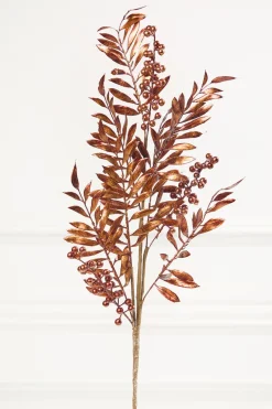 Decorator's Warehouse 30" Copper Metallic Pepperberry Stem > Winter Woodland|Christmas Sprays