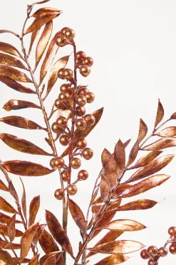 Decorator's Warehouse 30" Copper Metallic Pepperberry Stem > Winter Woodland|Christmas Sprays