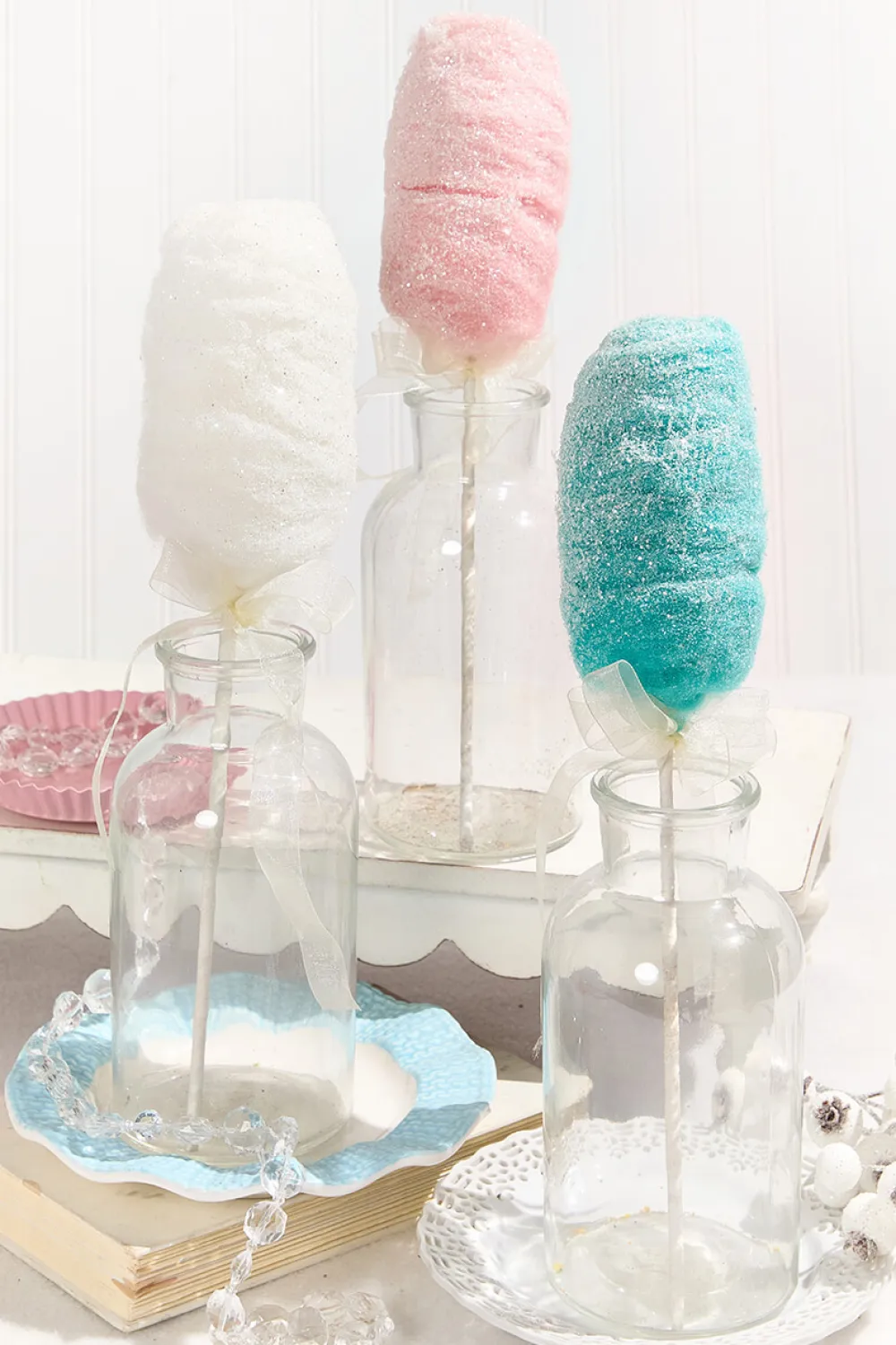 Decorator's Warehouse 15.5" Cotton Candy Stems > Christmas Sprays|Christmas Decor