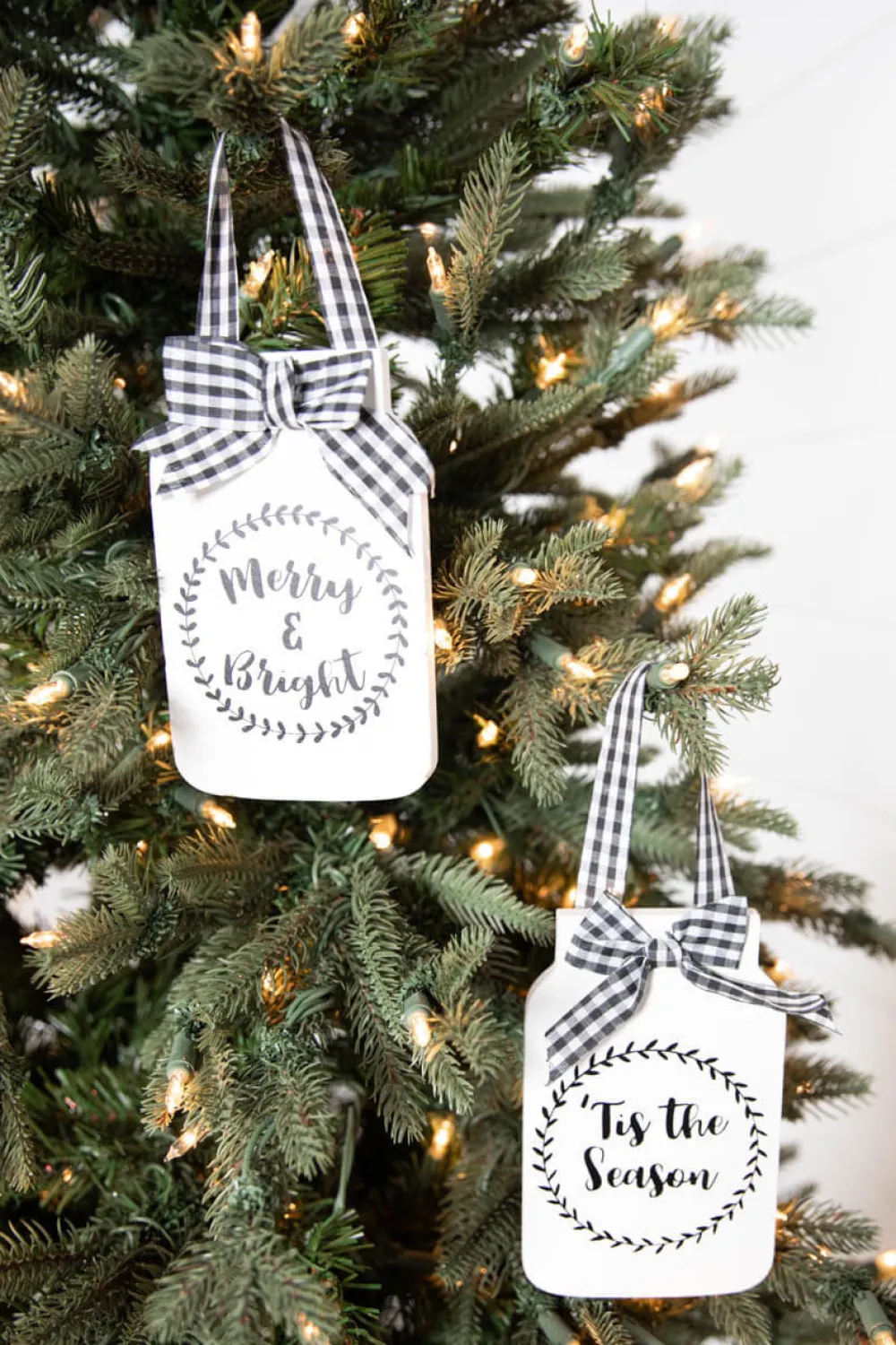 Decorator's Warehouse 6” Country Mason Jar Ornament > Christmas Ornaments|Farmhouse