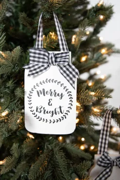 Decorator's Warehouse 6” Country Mason Jar Ornament > Christmas Ornaments|Farmhouse