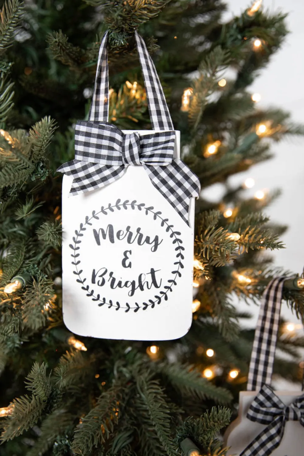 Decorator's Warehouse 6” Country Mason Jar Ornament > Christmas Ornaments|Farmhouse