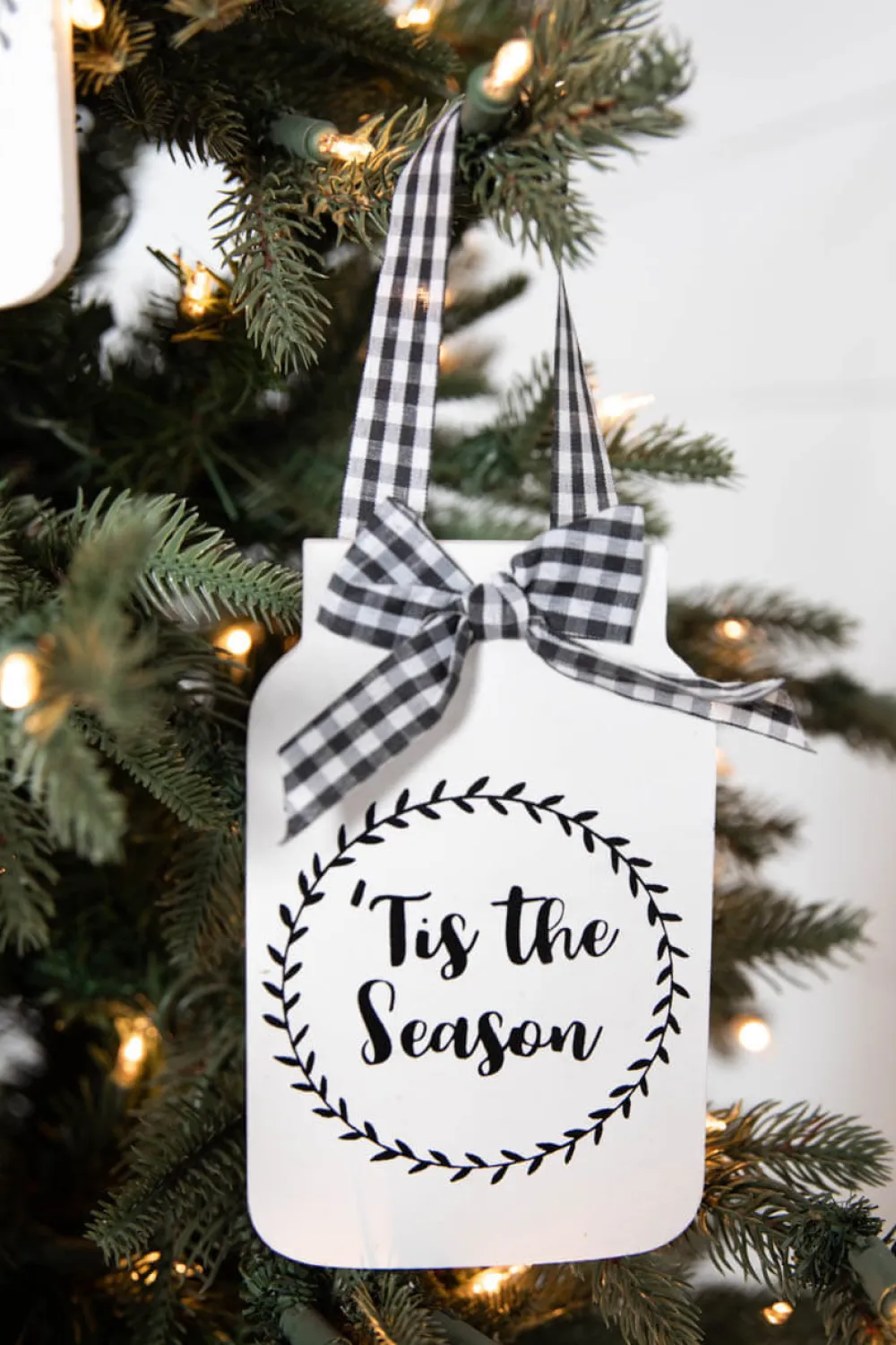Decorator's Warehouse 6” Country Mason Jar Ornament > Christmas Ornaments|Farmhouse