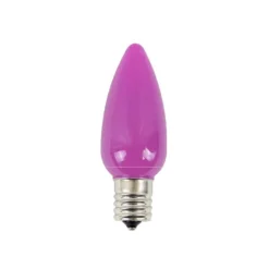 Decorator's Warehouse C9 Platinum Elite LED SMD Bulb (25 bulbs/bag) - Frosted, Pink > C9 Bulbs|Christmas Decor