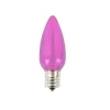 Decorator's Warehouse C9 Platinum Elite LED SMD Bulb (25 bulbs/bag) - Smooth, Pink > C9 Bulbs|Christmas Decor
