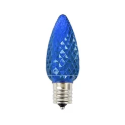 Decorator's Warehouse C9 Platinum Elite LED SMD Bulb (25 bulbs/bag) - Faceted, Blue > C9 Bulbs|Christmas Decor