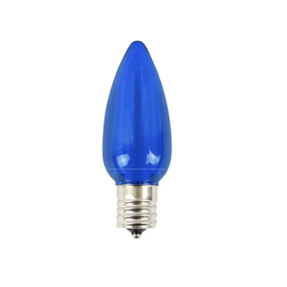 Decorator's Warehouse C9 Platinum Elite LED SMD Bulb (25 bulbs/bag) - Smooth, Blue > C9 Bulbs|Christmas Decor