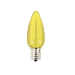 Decorator's Warehouse C9 Platinum Elite LED SMD Bulb (25 bulbs/bag) - Smooth, Yellow > C9 Bulbs|Christmas Decor