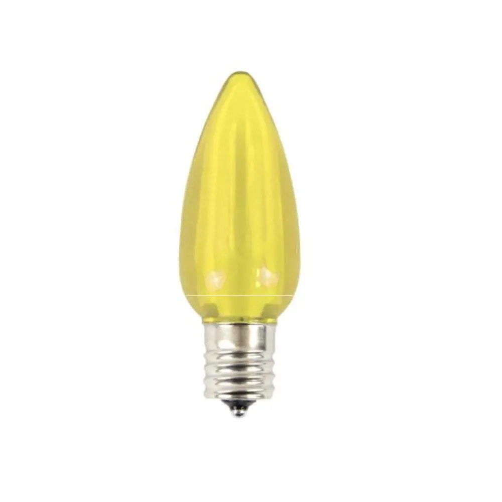 Decorator's Warehouse C9 Platinum Elite LED SMD Bulb (25 bulbs/bag) - Smooth, Yellow > C9 Bulbs|Christmas Decor