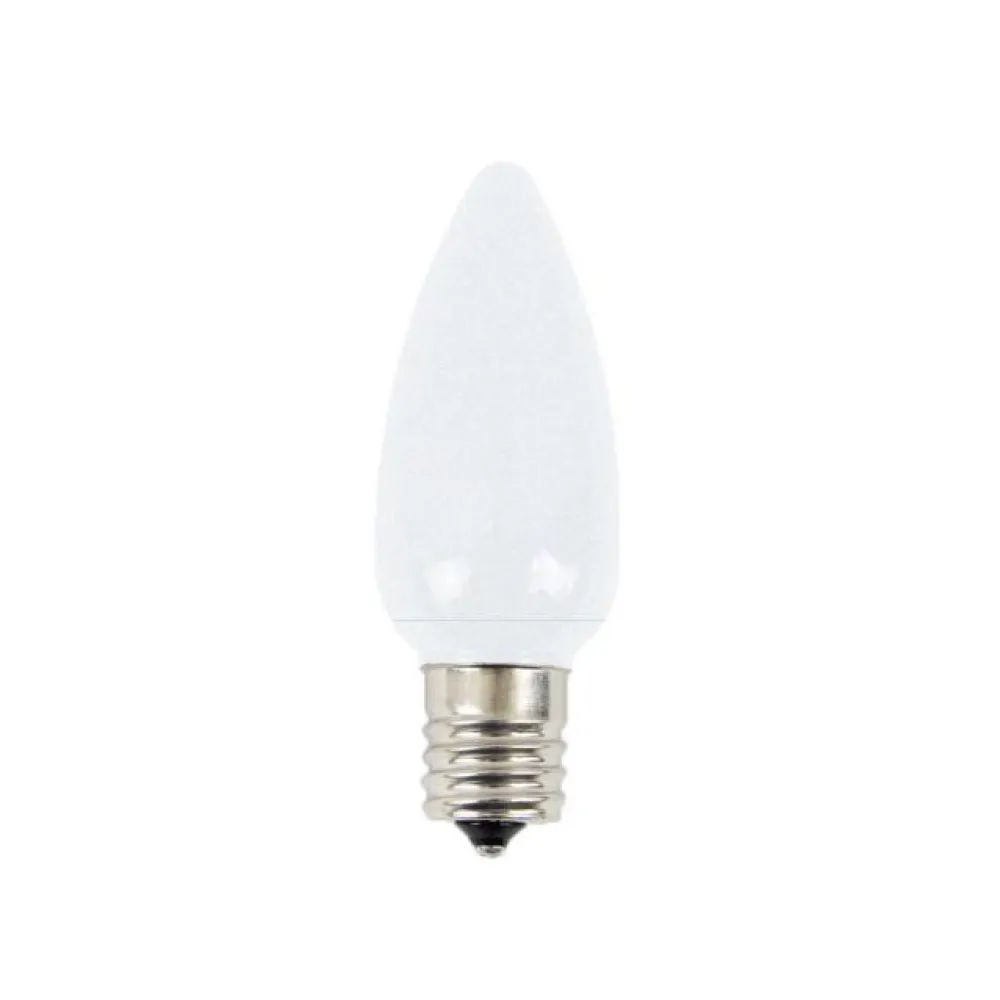 Decorator's Warehouse C9 Platinum Elite LED SMD Bulb (25 bulbs/bag) - Frosted, Cool White > Vintage Christmas Lights|C9 Bulbs