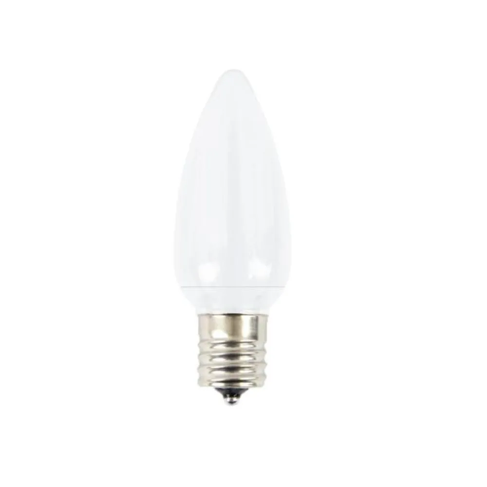 Decorator's Warehouse C9 Platinum Elite LED SMD Bulb (25 bulbs/bag) - Smooth, Cool White > C9 Bulbs|Christmas Decor