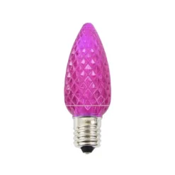 Decorator's Warehouse C9 Platinum Elite LED SMD Bulb (25 bulbs/bag) - Faceted, Pink > C9 Bulbs|Christmas Decor