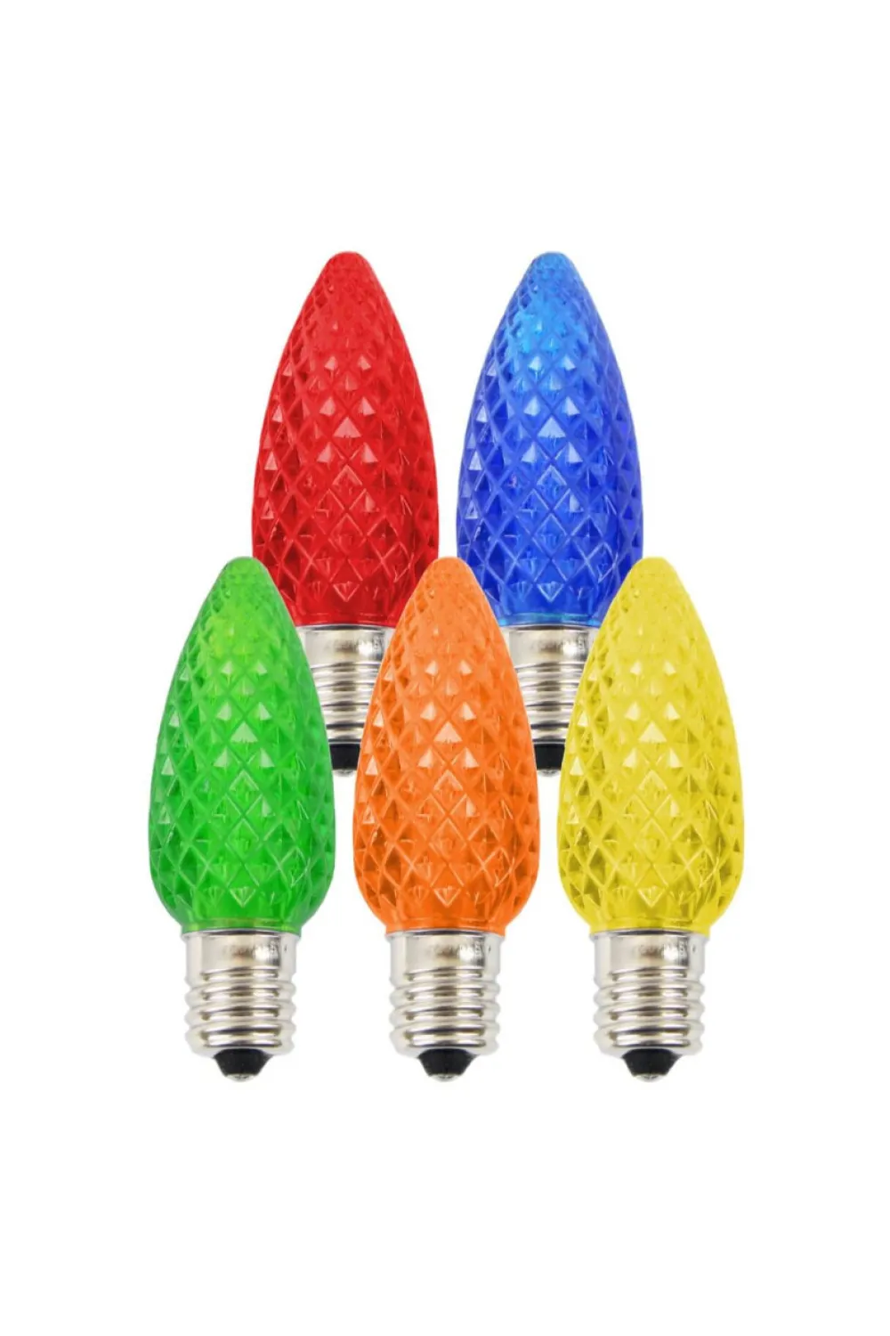 Decorator's Warehouse C9 Platinum Elite LED SMD Bulb (25 bulbs/bag) - Faceted, Multi > C9 Bulbs|Christmas Decor