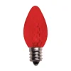 Decorator's Warehouse C7 Platinum Elite LED SMD Bulbs (25 bulbs/bag) - Faceted, Red > Outdoor Lighting|C7 Bulbs