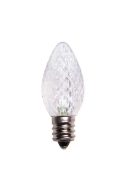 Decorator's Warehouse C7 Platinum Elite LED SMD Bulbs (25 bulbs/bag) - Faceted, Cool White > Outdoor Lighting|C7 Bulbs