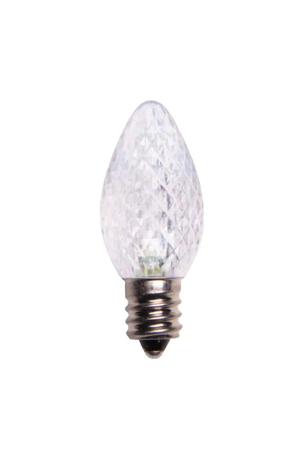 Decorator's Warehouse C7 Platinum Elite LED SMD Bulbs (25 bulbs/bag) - Faceted, Cool White > Outdoor Lighting|C7 Bulbs