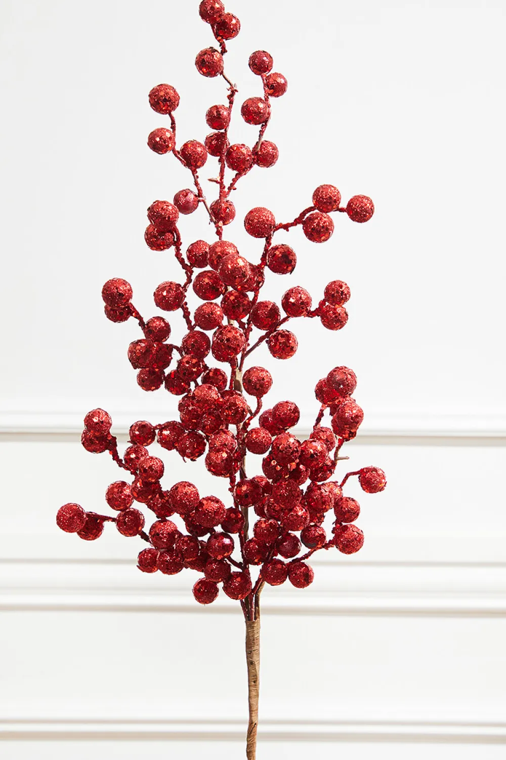 Decorator's Warehouse 29” Crabapple Spray Glitter - Red > Nutcracker|Classic Christmas