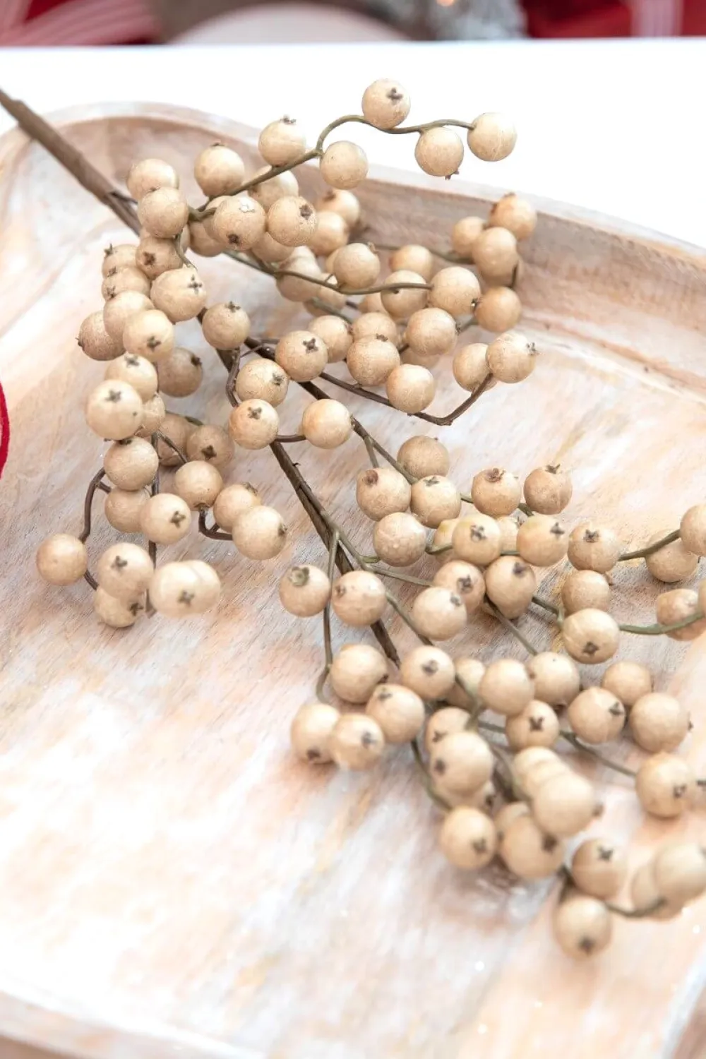 Decorator's Warehouse 29” Crabapple Spray - Griege > Christmas Sprays|Christmas Decor