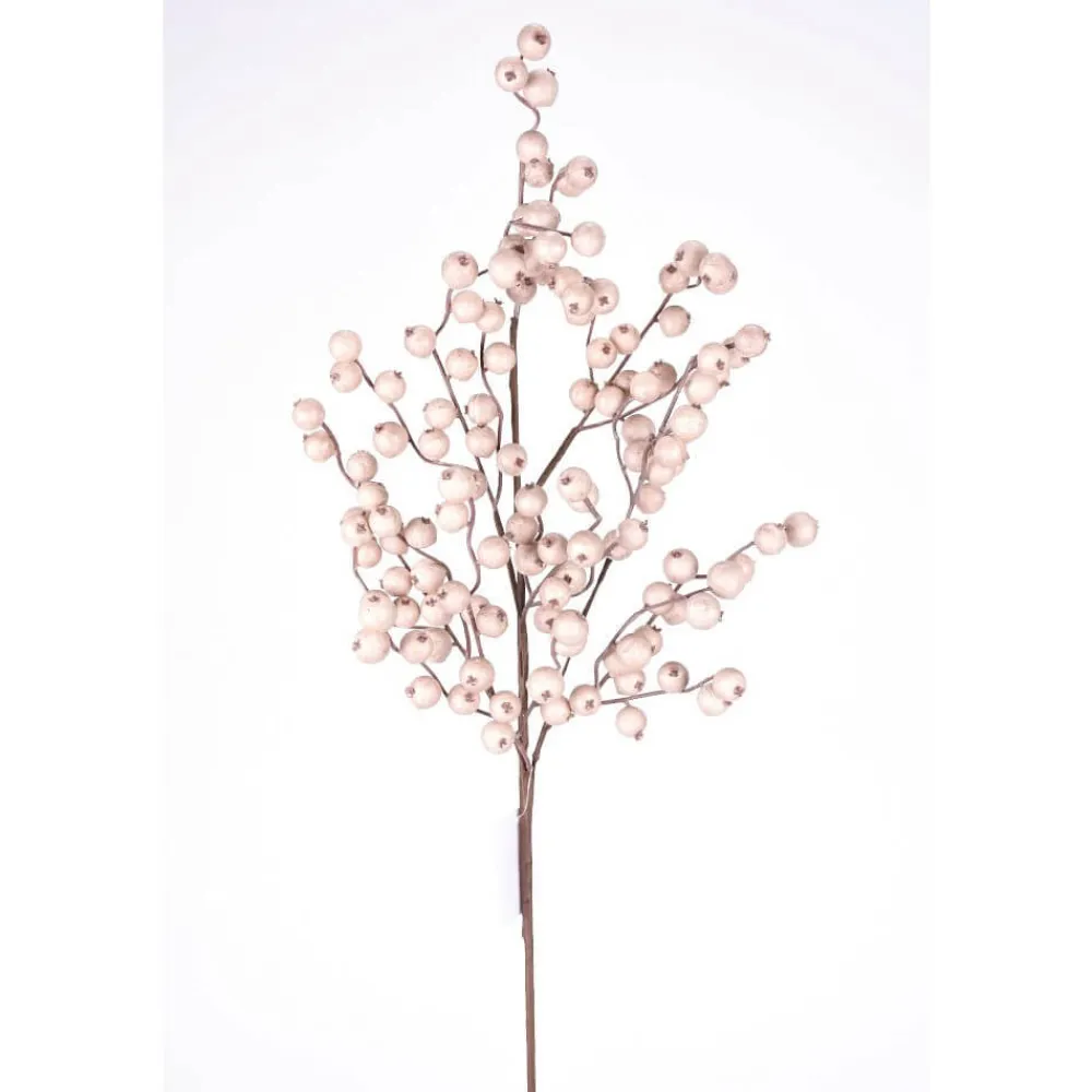 Decorator's Warehouse 29” Crabapple Spray - Griege > Christmas Sprays|Christmas Decor