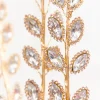 Decorator's Warehouse 30" Crystal & Gold Jewel Spray > Christmas Sprays|Christmas Decor