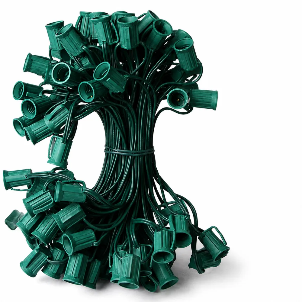 Decorator's Warehouse C9 Socket Cord - 100' 6" Spacing > Outdoor Lighting|Accessories