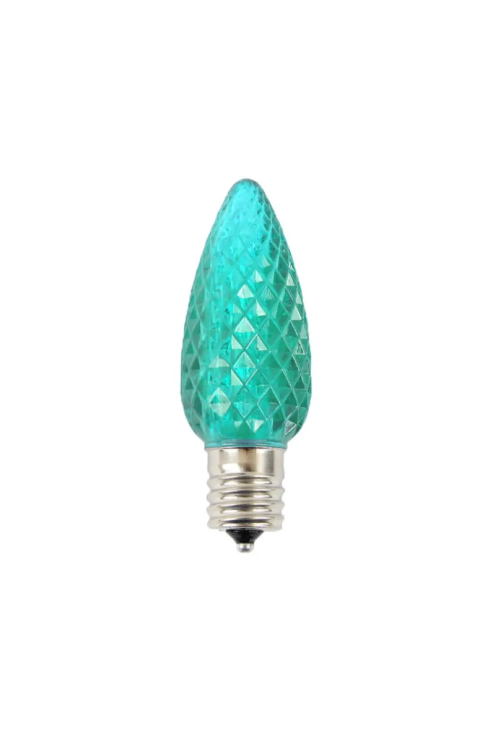Decorator's Warehouse C9 Wonderful LED SMD Bulb (25 bulbs/bag) - Faceted, Teal > C9 Bulbs|Christmas Decor